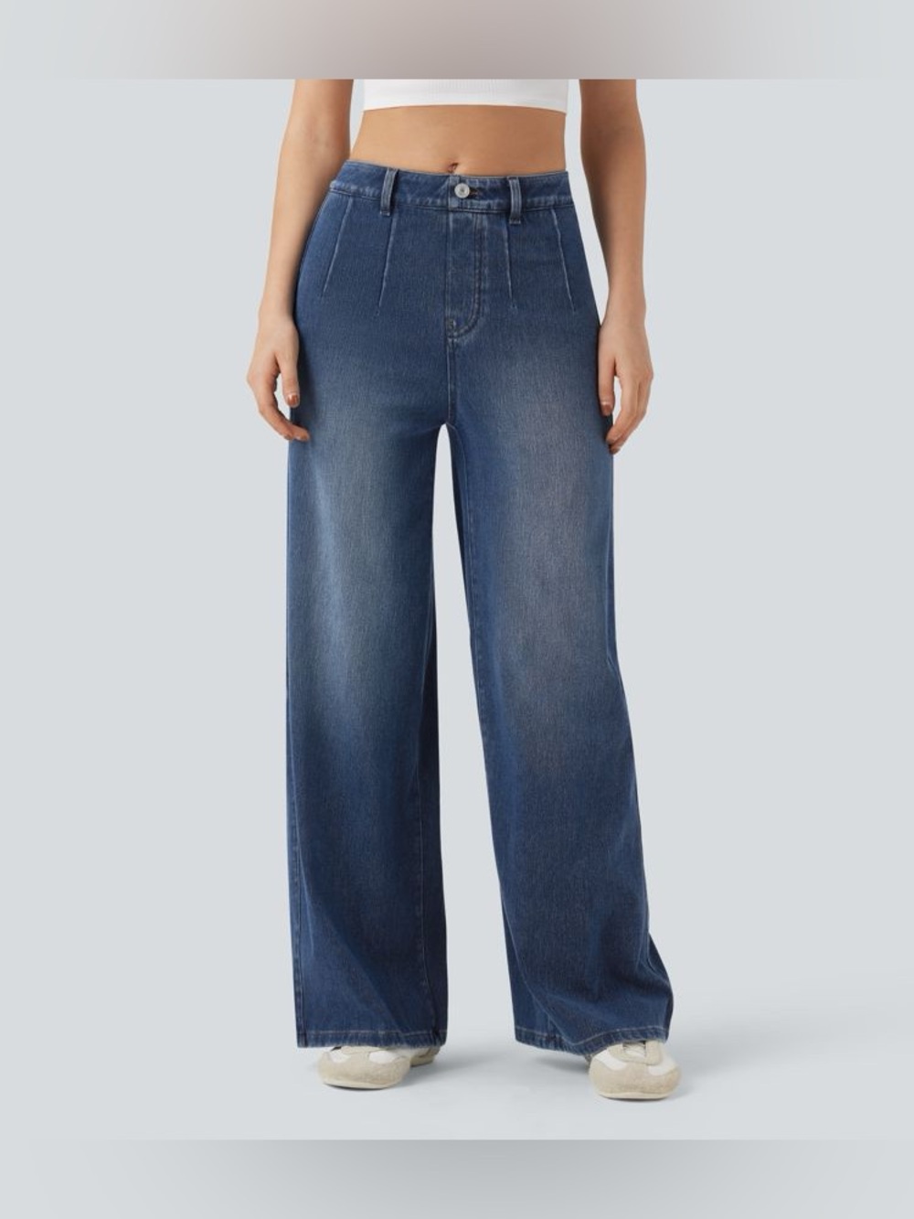 HALARA Flex Wide-Leg High-Rise Jeans Size Medium Tall